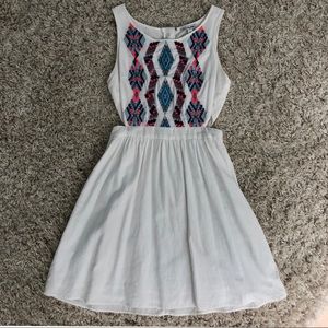 American eagle dress with cut outs on the side